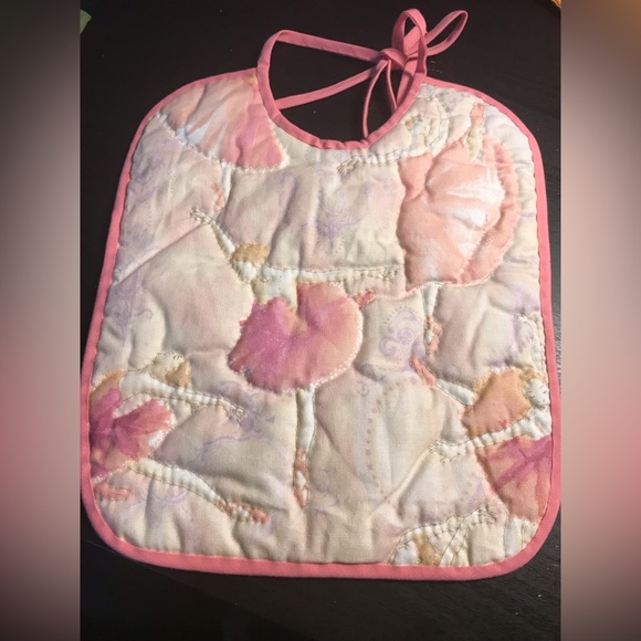 Set of 2 Hand Quilted Baby Bibs - Picture 4 of 4